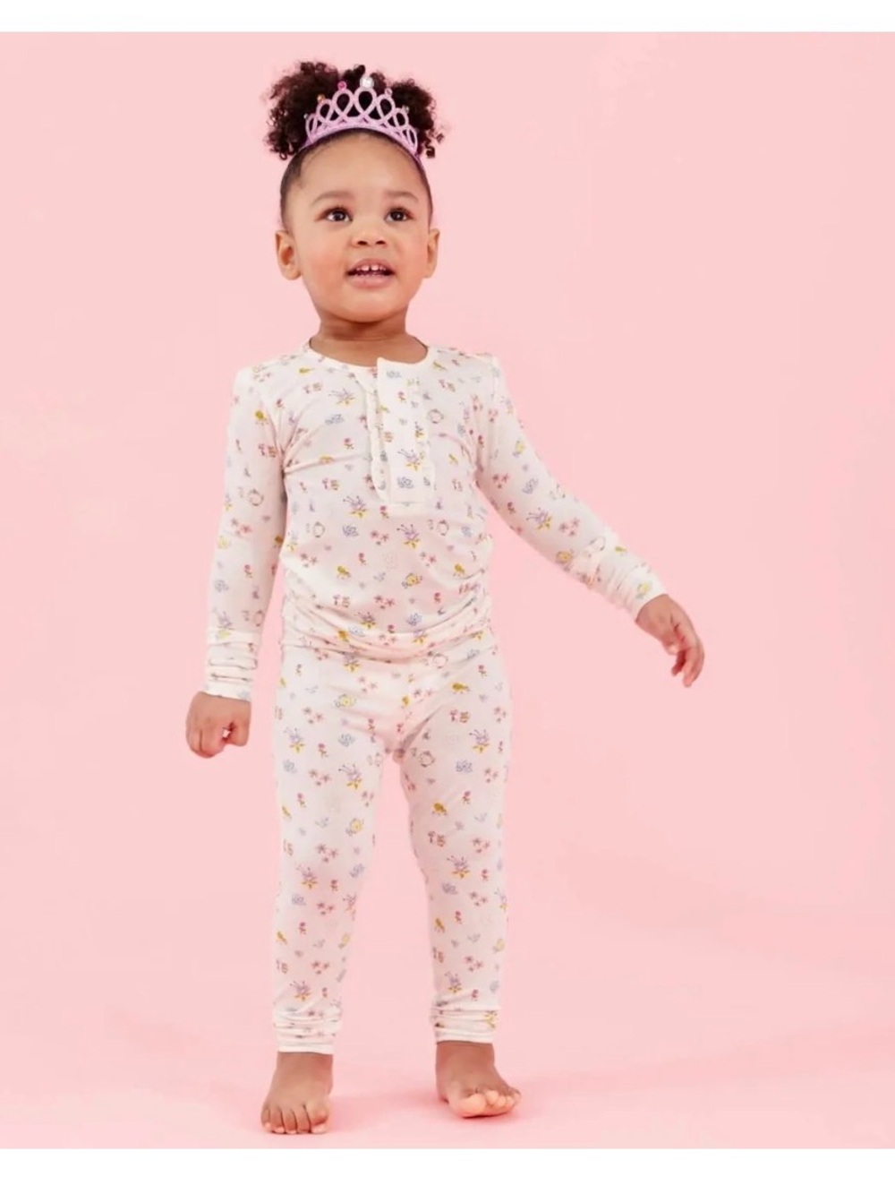 Disney x Magnetic Me Princess modal magnetic no drama pajama kids long sleeve 2t
